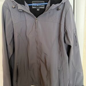 Womens Hooded zip front Jacket Size 1x